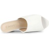 image:imageAllegra K Women Faux Leather Slip on Block Heel Slide SandalsWhite