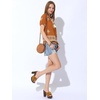 image:imageAllegra K Women Faux Suede Buckle Slip on Platform Chunky Heels SandalsBrown