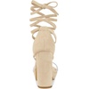 image:imageAllegra K Women Faux Suede Platform Lace Up Clear Chunky Heels SandalsBeige