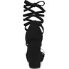 image:imageAllegra K Women Faux Suede Platform Lace Up Clear Chunky Heels SandalsBlack