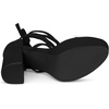 image:imageAllegra K Women Faux Suede Platform Lace Up Clear Chunky Heels SandalsBlack