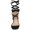 image:imageAllegra K Women Faux Suede Platform Lace Up Clear Chunky Heels SandalsBlack