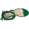 image:imageAllegra K Women Faux Suede Platform Lace Up Clear Chunky Heels SandalsDark Green
