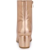 image:imageAllegra K Women Metallic Square Toe Chunky Heel Gogo Ankle BootsRose Gold