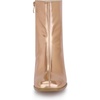 image:imageAllegra K Women Metallic Square Toe Chunky Heel Gogo Ankle BootsRose Gold