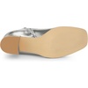 image:imageAllegra K Women Metallic Square Toe Chunky Heel Gogo Ankle BootsSilver