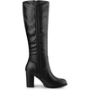 image:imageAllegra K Women Round Toe Block Heeled Knee High Boots Side ZipperBlack