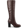 image:imageAllegra K Women Round Toe Block Heeled Knee High Boots Side ZipperCoffee