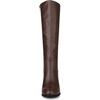 image:imageAllegra K Women Round Toe Block Heeled Knee High Boots Side ZipperCoffee