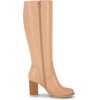 image:imageAllegra K Women Round Toe Block Heeled Knee High Boots Side ZipperNude