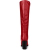 image:imageAllegra K Women Round Toe Block Heeled Knee High Boots Side ZipperRed