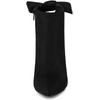 image:imageAllegra K Women Suede Pointed Toe Stiletto Heel Side Zip Ankle BootsBlack
