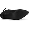 image:imageAllegra K Women Suede Pointed Toe Stiletto Heel Side Zip Ankle BootsBlack