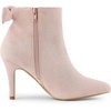 image:imageAllegra K Women Suede Pointed Toe Stiletto Heel Side Zip Ankle BootsDustpink