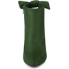 image:imageAllegra K Women Suede Pointed Toe Stiletto Heel Side Zip Ankle BootsGreen