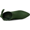 image:imageAllegra K Women Suede Pointed Toe Stiletto Heel Side Zip Ankle BootsGreen