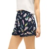 image:imageAllegra K Women Summer Floral Printed Lace Trim Elastic Waist ShortsBluefeather