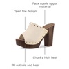 image:imageAllegra K Womens Block Heel Platform SandalsBeige