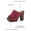 image:imageAllegra K Womens Block Heel Platform SandalsBurgundy
