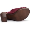 image:imageAllegra K Womens Block Heel Platform SandalsBurgundy