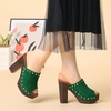 image:imageAllegra K Womens Block Heel Platform SandalsGreen