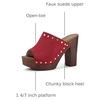 image:imageAllegra K Womens Block Heel Platform SandalsRed