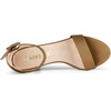 image:imageAllegra K Womens Open Toe Chunky High Heel Buckle Ankle Strap SandalsBrown