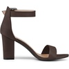 image:imageAllegra K Womens Open Toe Chunky High Heel Buckle Ankle Strap SandalsCoffee