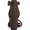 image:imageAllegra K Womens Open Toe Chunky High Heel Buckle Ankle Strap SandalsCoffee