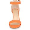 image:imageAllegra K Womens Open Toe Chunky High Heel Buckle Ankle Strap SandalsFluorescent Orange
