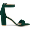 image:imageAllegra K Womens Open Toe Chunky High Heel Buckle Ankle Strap SandalsGreen