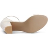 image:imageAllegra K Womens Open Toe Chunky High Heel Buckle Ankle Strap SandalsGrey