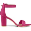 image:imageAllegra K Womens Open Toe Chunky High Heel Buckle Ankle Strap SandalsHot Pink