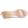 image:imageAllegra K Womens Open Toe Chunky High Heel Buckle Ankle Strap SandalsLight Pink
