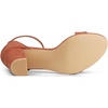 image:imageAllegra K Womens Open Toe Chunky High Heel Buckle Ankle Strap SandalsRust Red