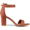 image:imageAllegra K Womens Open Toe Chunky High Heel Buckle Ankle Strap SandalsRust Red