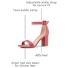 image:imageAllegra K Womens Open Toe Chunky High Heel Buckle Ankle Strap SandalsWatermelon Red