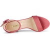image:imageAllegra K Womens Open Toe Chunky High Heel Buckle Ankle Strap SandalsWatermelon Red