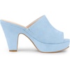 image:imageAllegra K Womens Open Toe Platform Chunky Heel Slides Sandals