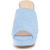 image:imageAllegra K Womens Open Toe Platform Chunky Heel Slides Sandals