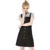 image:imageAllegra K Womens Overall Pinafore Denim Dress Adjustable Strap ALineBlack