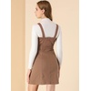 image:imageAllegra K Womens Overall Pinafore Denim Dress Adjustable Strap ALineBrown