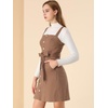 image:imageAllegra K Womens Overall Pinafore Denim Dress Adjustable Strap ALineBrown
