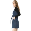 image:imageAllegra K Womens Overall Pinafore Denim Dress Adjustable Strap ALineDark Blue