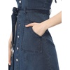 image:imageAllegra K Womens Overall Pinafore Denim Dress Adjustable Strap ALineDark Blue