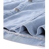 image:imageAllegra K Womens Overall Pinafore Denim Dress Adjustable Strap ALineLight Blue