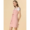 image:imageAllegra K Womens Overall Pinafore Denim Dress Adjustable Strap ALinePink