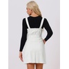 image:imageAllegra K Womens Overall Pinafore Denim Dress Adjustable Strap ALineWhite