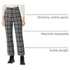 image:imageAllegra K Womens Plaid Pants High Waist Tartan Checkered Casual Work PantsBlack