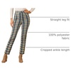 image:imageAllegra K Womens Plaid Pants High Waist Tartan Checkered Casual Work PantsGreen